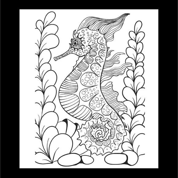 SEA LIFE - Coloring Book for Adults : Marine Life NEW!!! - Picture 6 of 13